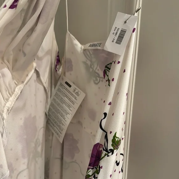 Floral Purple and White Women's Dress
